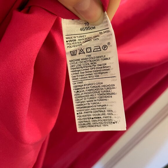 NWOT Banana Republic Tie Neck Sheath Dress - US 10 - Picture 8 of 9